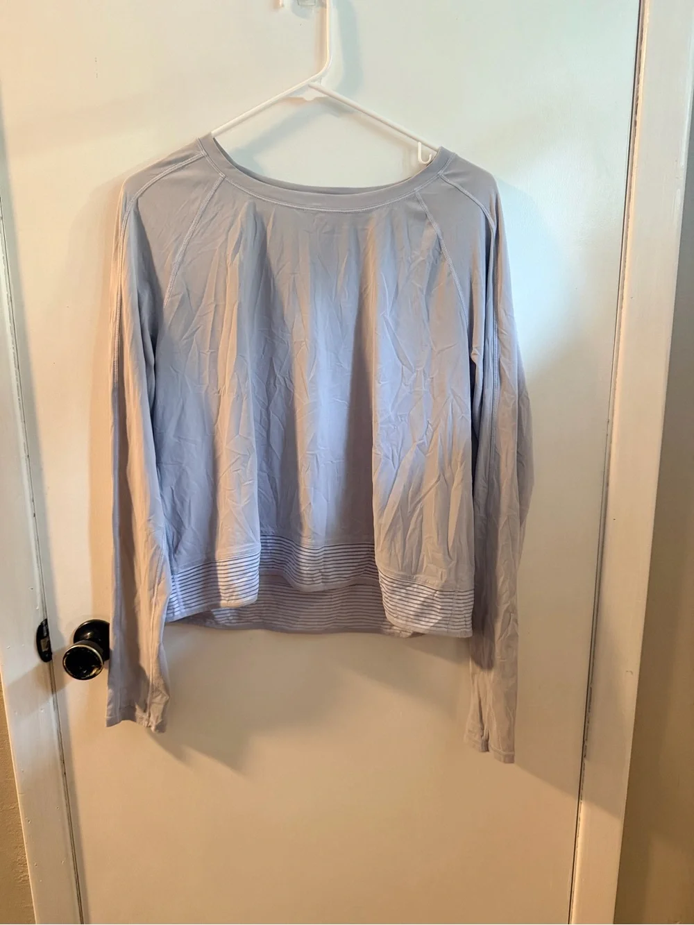 lululemon athletica Light Lavender Long-Sleeve Scoop Neck Top